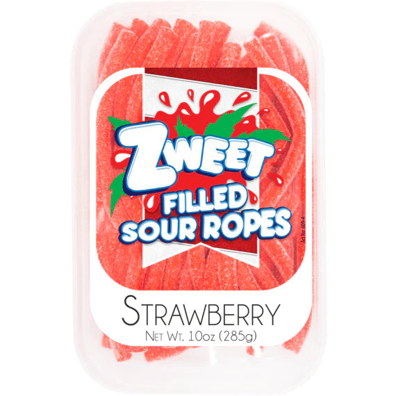 Zweet Halal Sour Filled Ropes - Strawberry