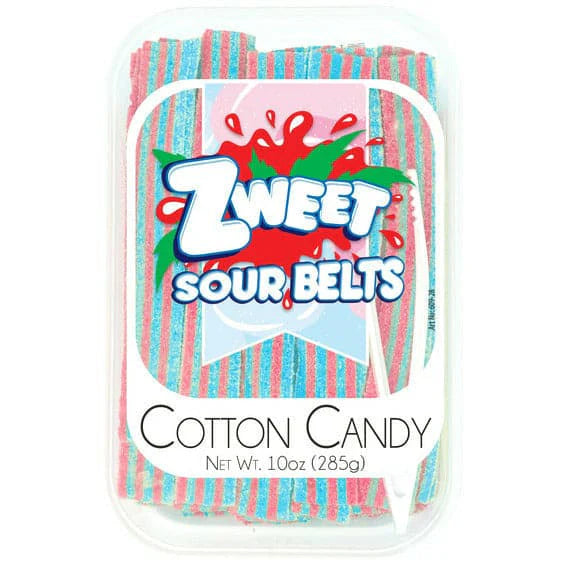 Zweet Halal Sour Belts - Cotton Candy