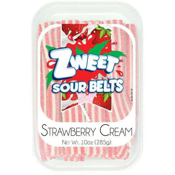Zweet Halal Sour Belts - Strawberry Cream