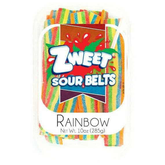Zweet Halal Sour Belts - Rainbow