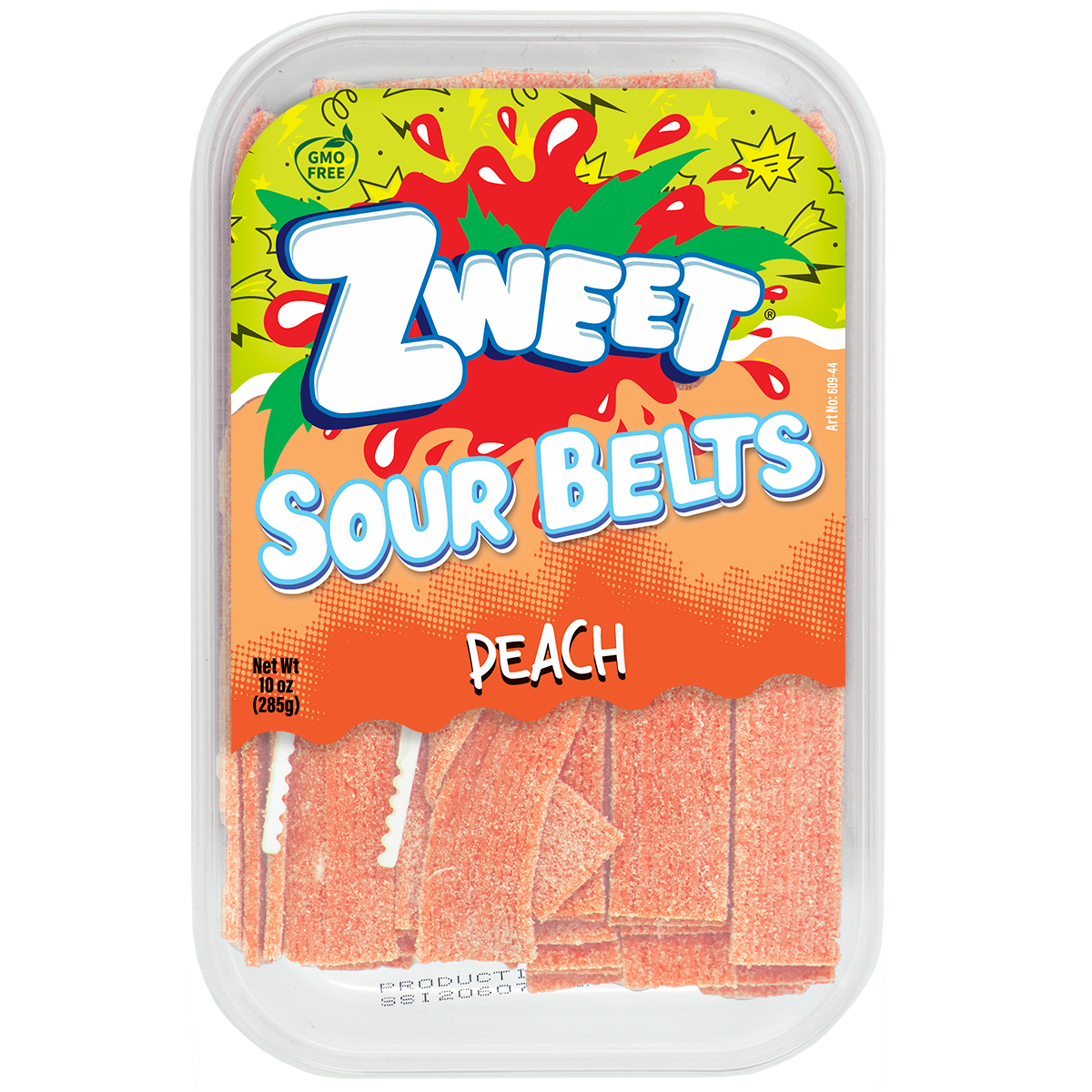 Zweet Halal Sour Belts - Peach